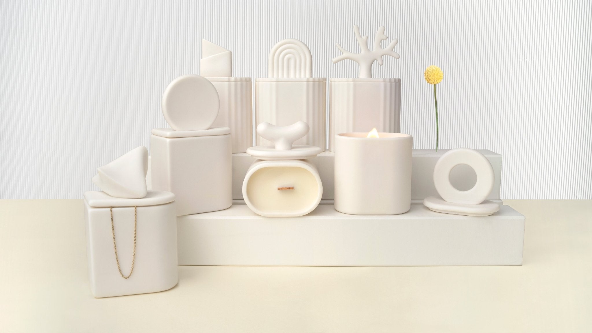 Świece ceramiczne - Kyuka Design