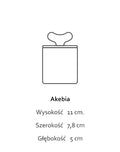 Akebia Black - świeca z pojemniku z czarnej gliny - Kyuka Design