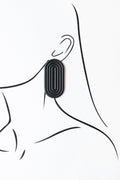 Anni Echo Black - kolczyki z porcelany Parian - Kyuka Design