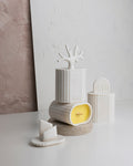 Outlet Ki - świeca z porcelany Parian - miód i tytoń. - Kyuka Design