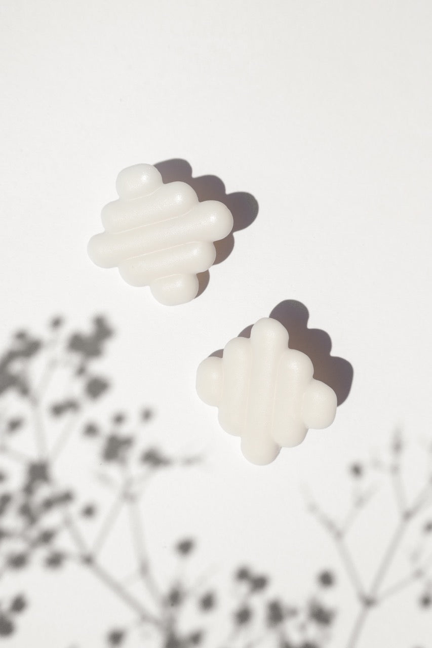 Retro Grace - kolczyki z porcelany Parian - Kyuka Design
