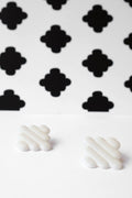 Retro Grace - kolczyki z porcelany Parian - Kyuka Design