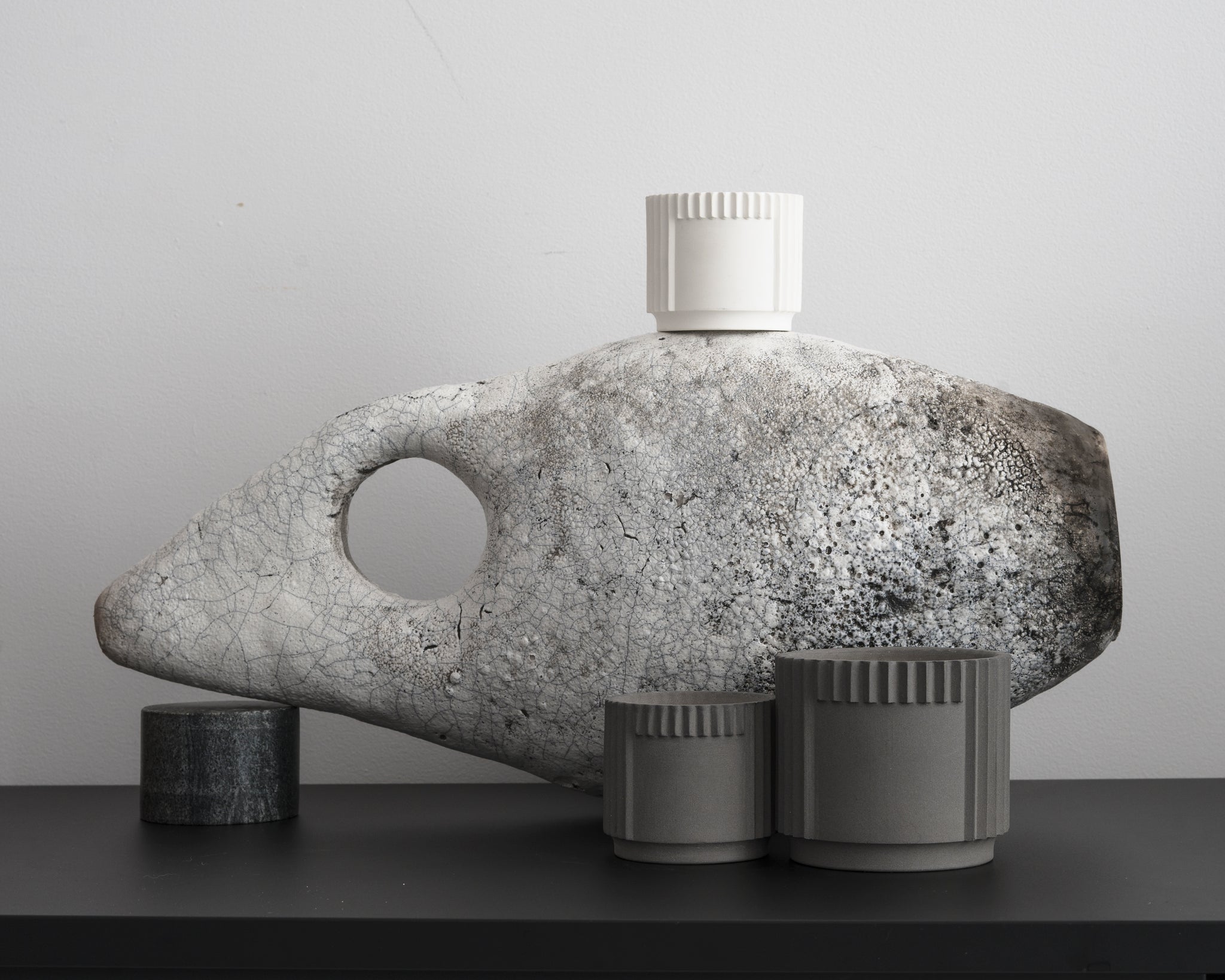 Monumental Raw Earth - ceramic candle