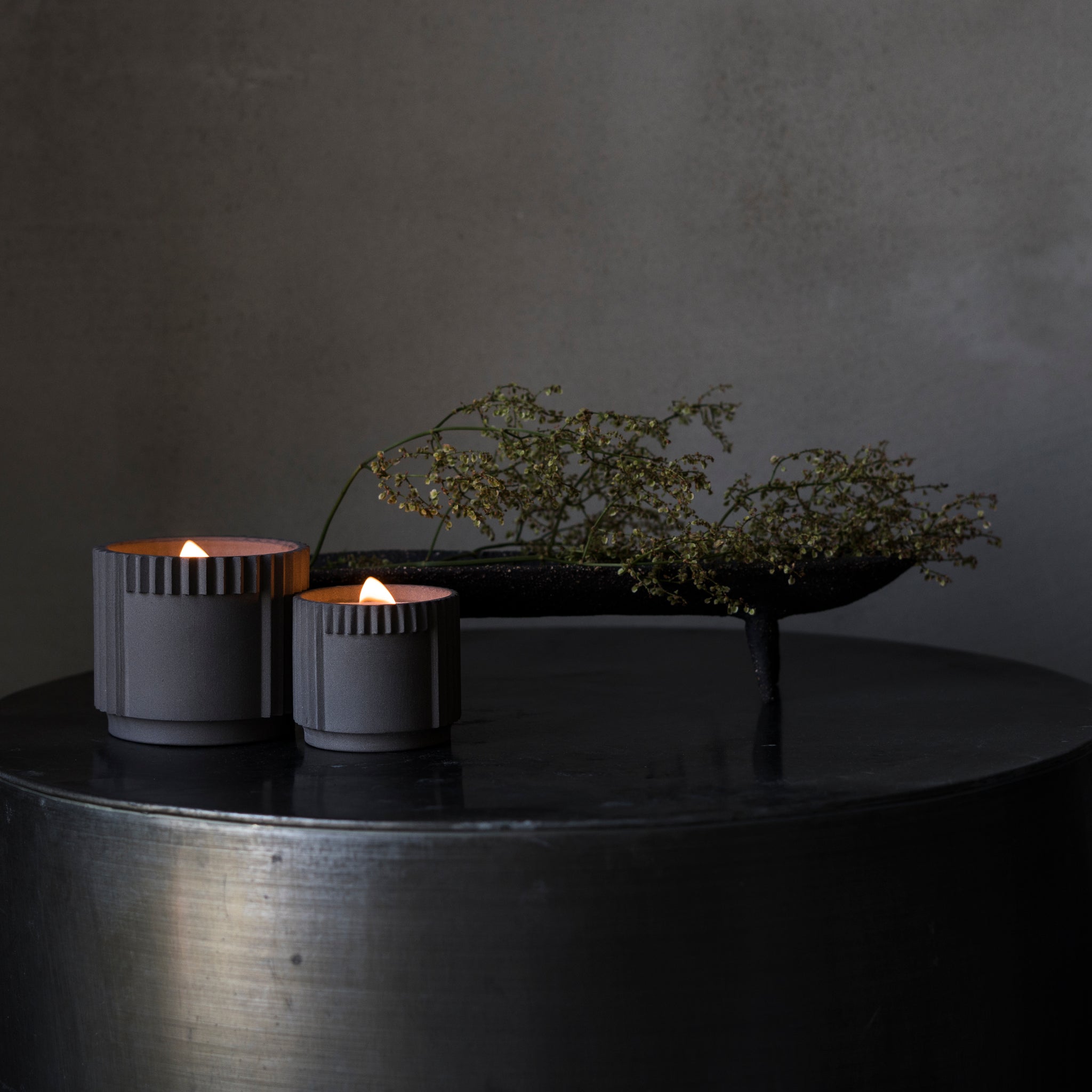 Monumental Raw Earth - ceramic candle