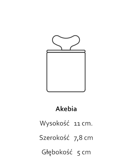 Akebia - pojemnik z białej porcelany Parian - Kyuka Design