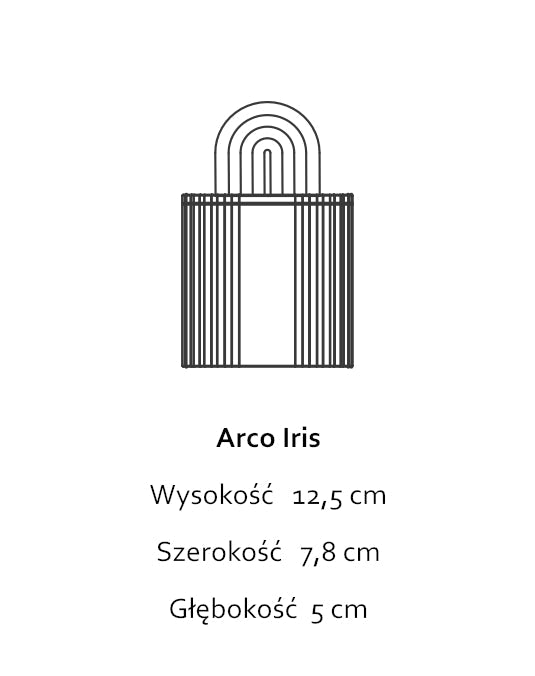 Arco Iris Graphite Black - świeca z czarnej porcelany - Kyuka Design