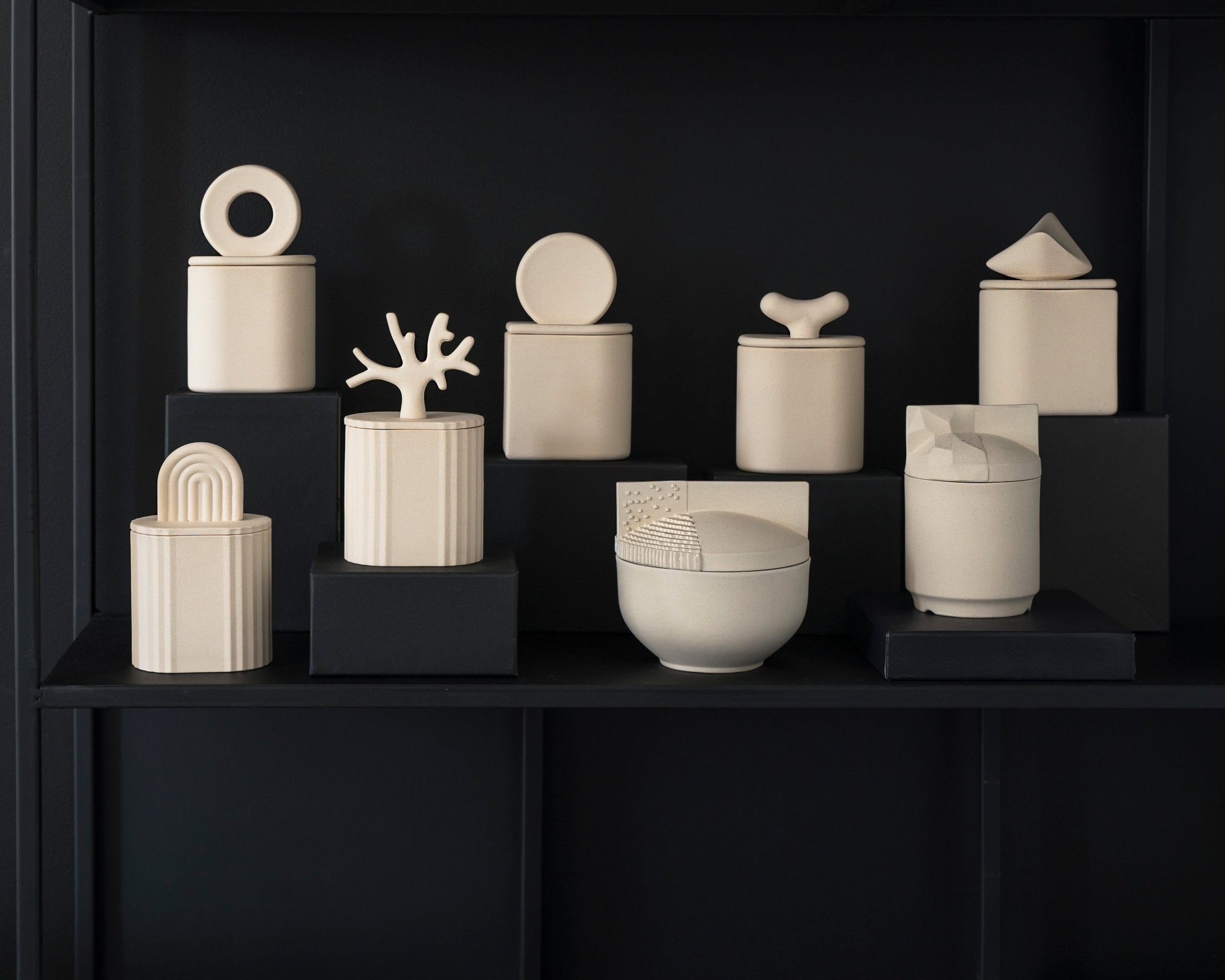 Basalt Nude - pojemnik ceramiczny - Kyuka Design