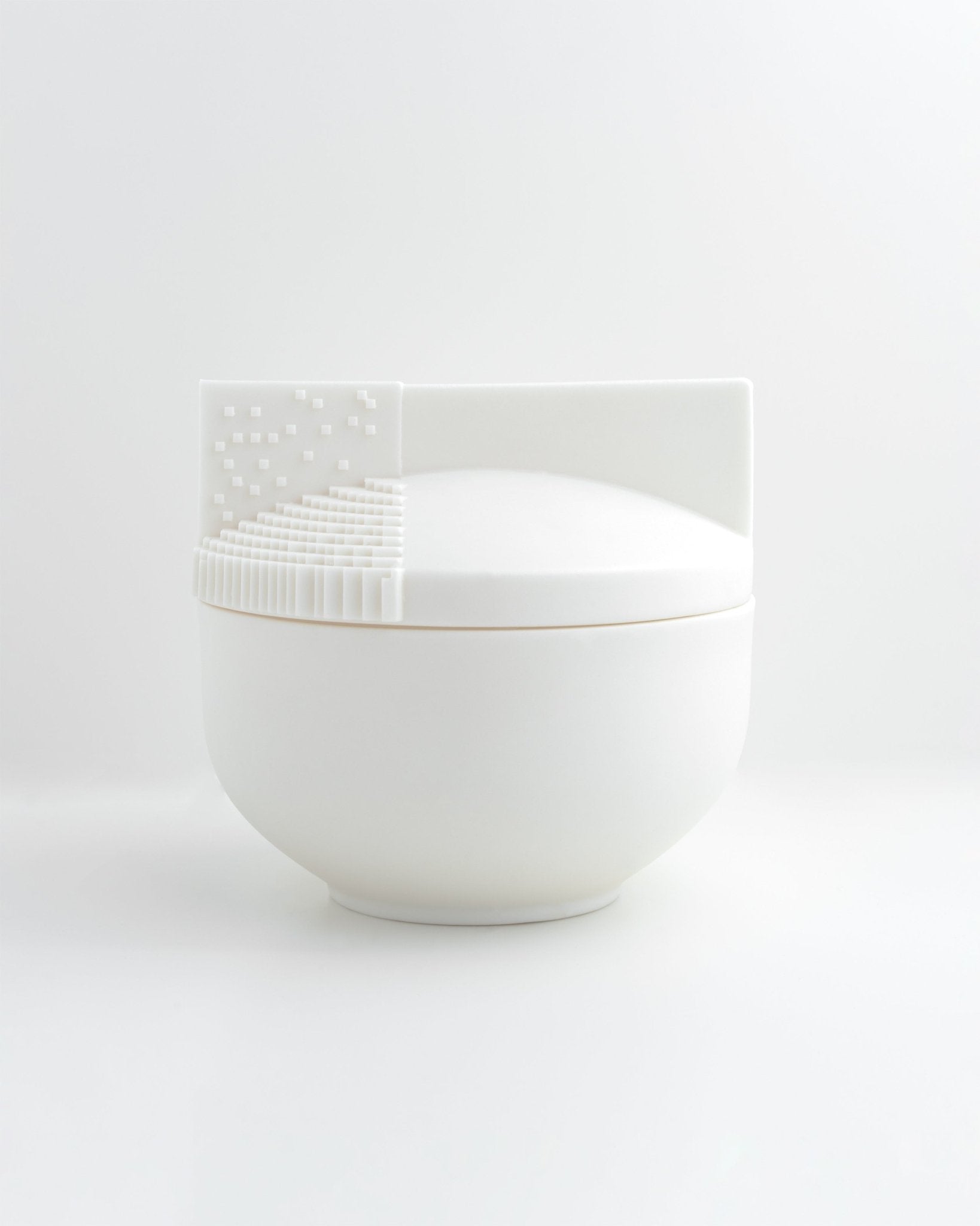 Basalt - pojemnik z porcelany Parian - Kyuka Design