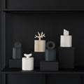 Eclipse Graphite Black - Świeca z czarnej porcelany - Kyuka Design