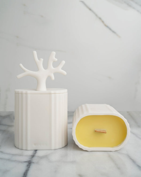 Ki - świeca z porcelany Parian - Kyuka Design
