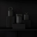 Origam Black - pojemnik z czarnej porcelany - Kyuka Design