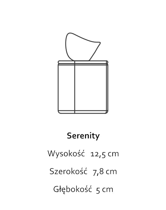 Serenity Graphite Black - pojemnik z czarnej porcelany - Kyuka Design