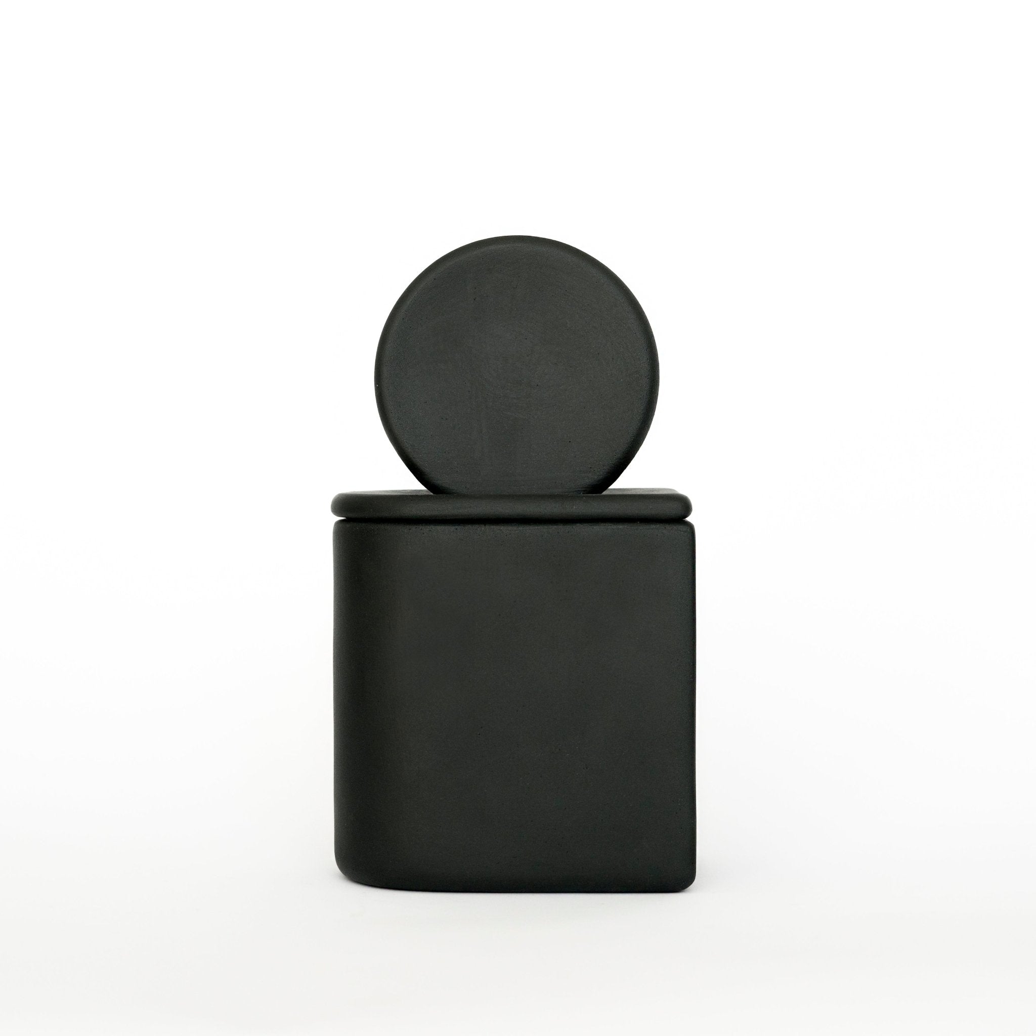 Sunset Graphite Black - świeca z czarnej porcelany - Kyuka Design