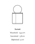 Sunset Graphite Black - świeca z czarnej porcelany - Kyuka Design