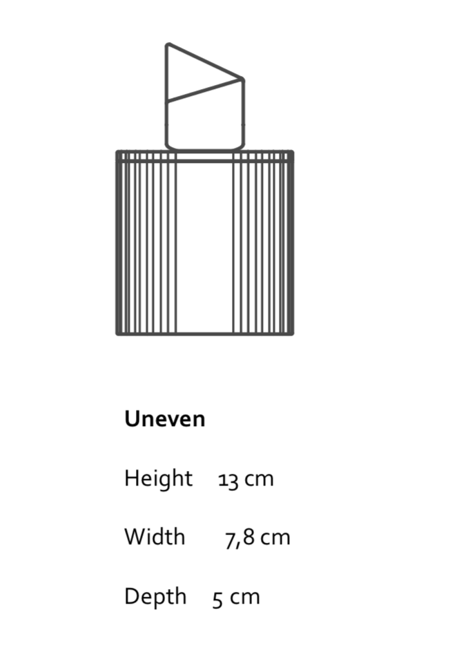 Uneven - świeca z porcelany Parian - Kyuka Design